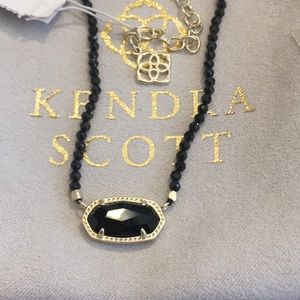 Kendra Scott Elisa Beaded Black and Gold. NWT.